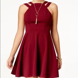 Burgundy homecoming dress worn once.
